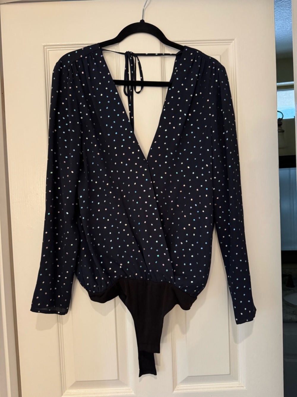 BCBGeneration Navy Polka Dot Matching Set